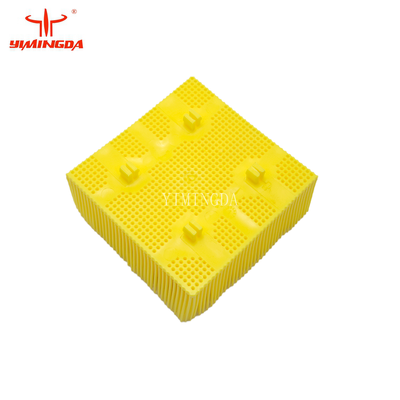 Υψηλής ποιότητας τρίχες 1,6" Nylon Square Foot Yellow Block για μηχανή κοπής TaiShi